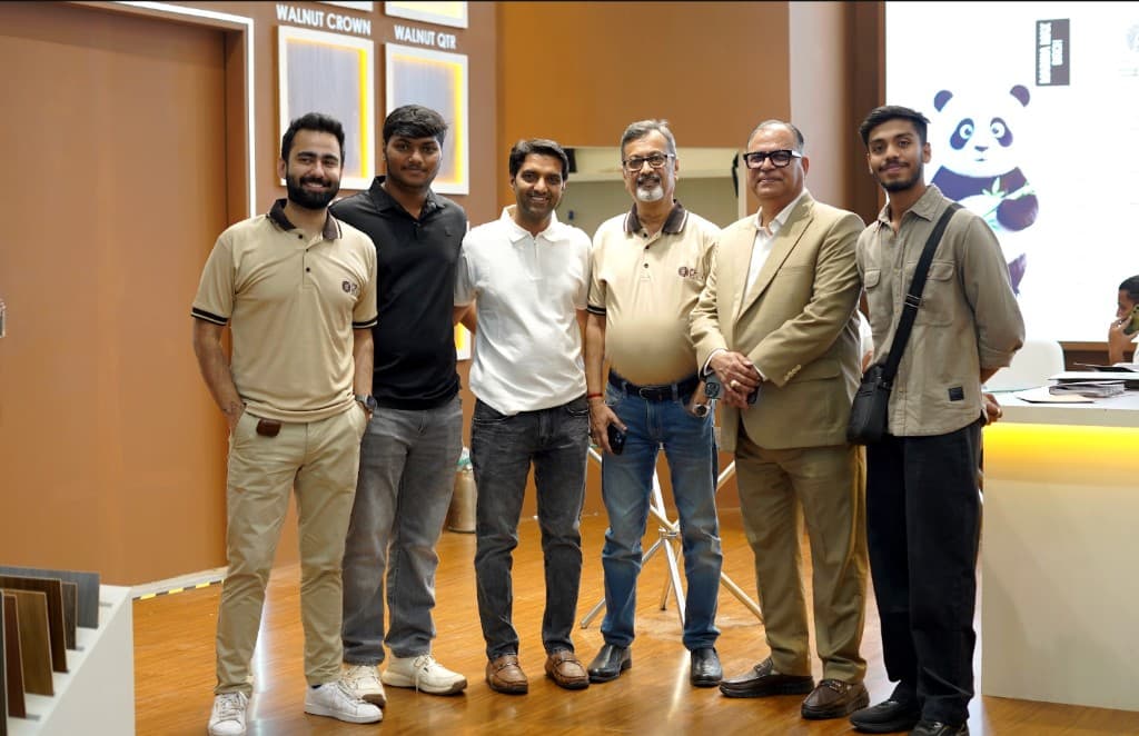 CP Ply team together at the exhibition booth