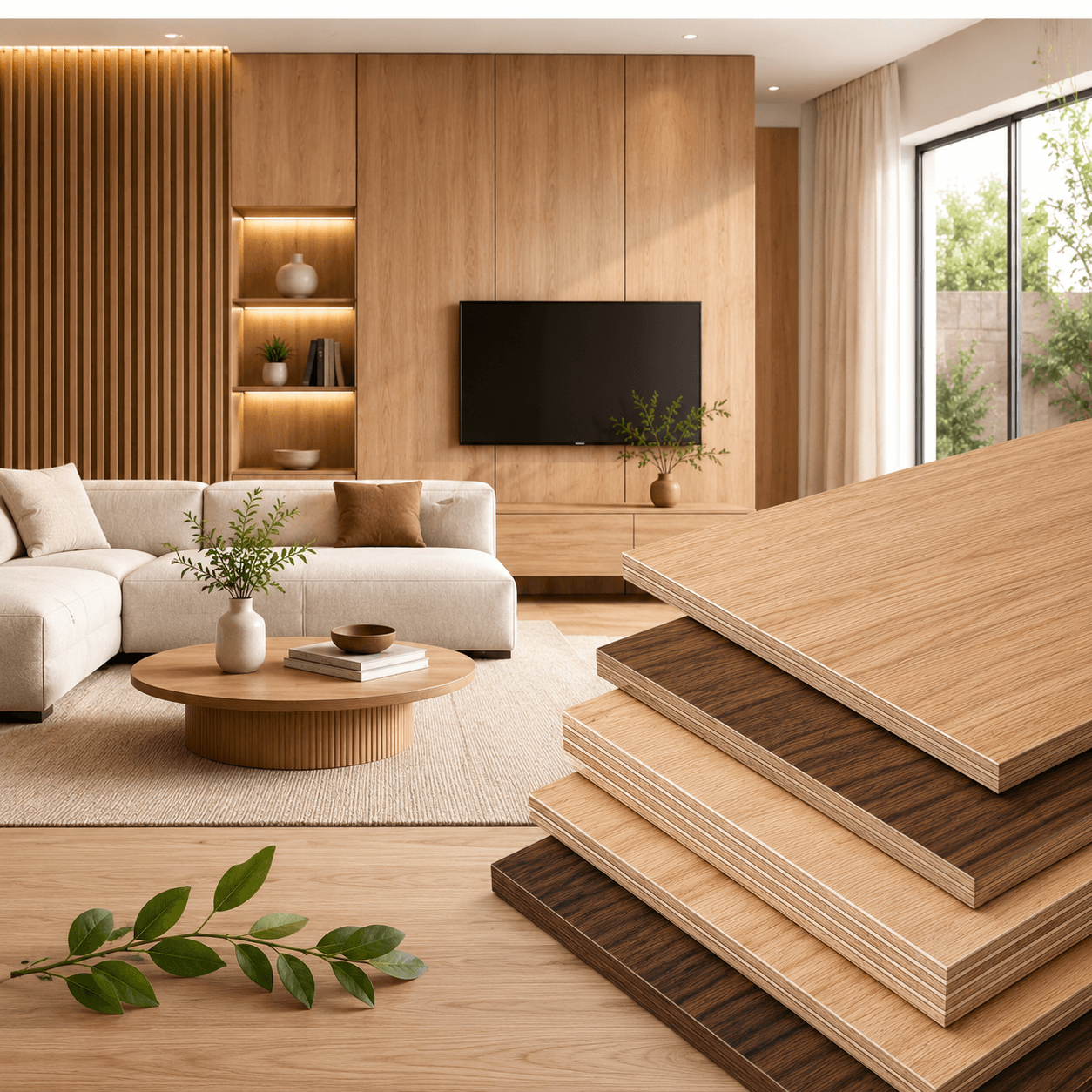 Residential wooden interiors